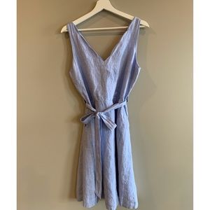 V-Neck Linen Dress
